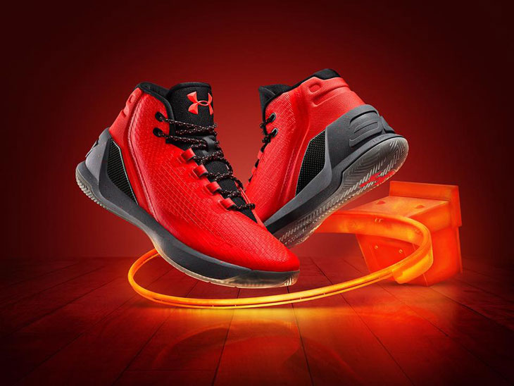 Under Armour Curry 3 Red Hot Santa