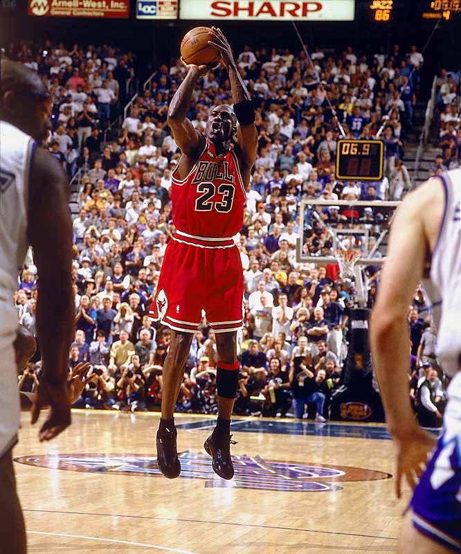 Michael Jordan the last Shot