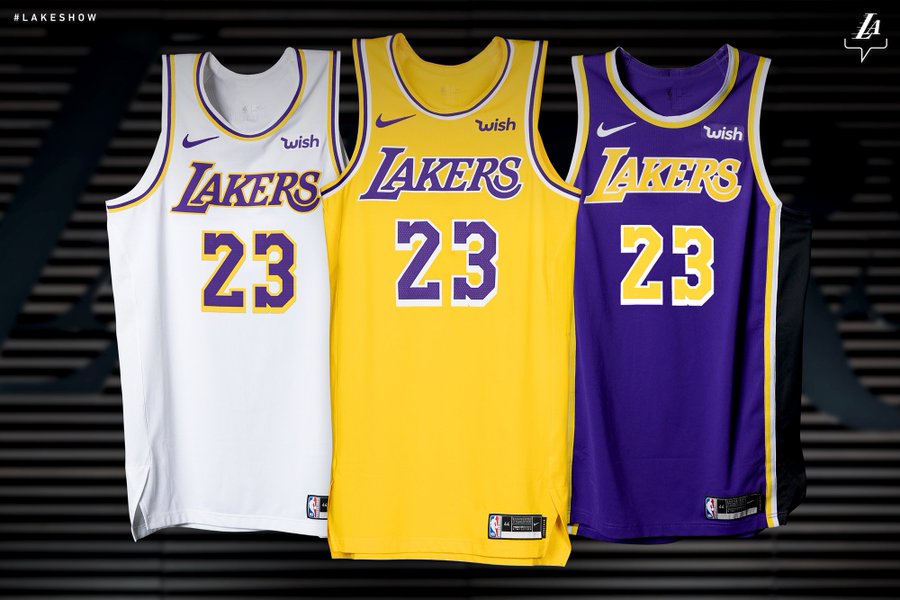 Nouveaux Maillots Los Angeles Lakers