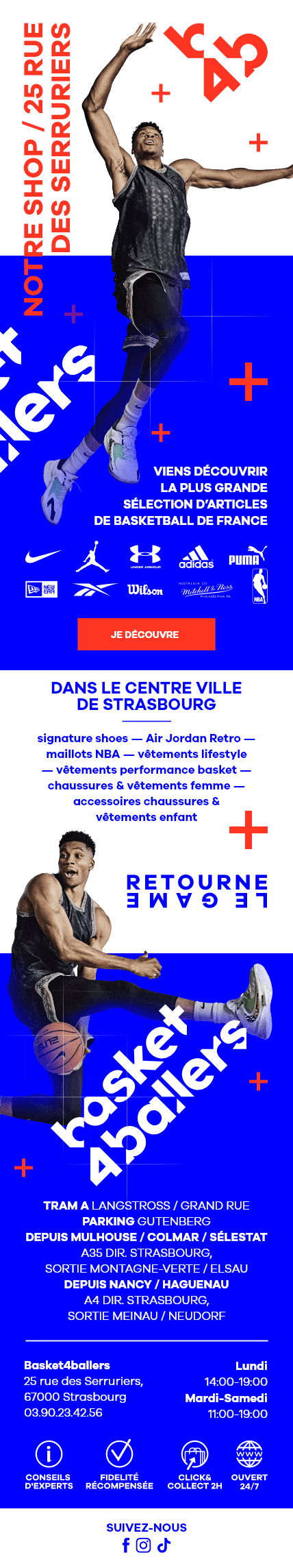 Flyer boutique B4B Strasbourg